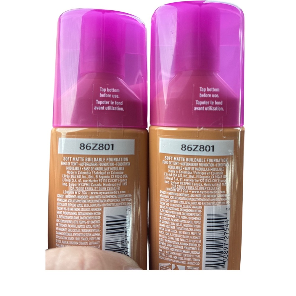 NYX Pro Makeup Make Em Wonder Soft Matte Buildable Foundation 27 True Caramel - Picture 2 of 2